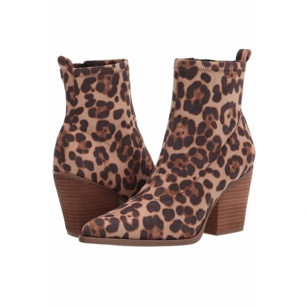 Women’s Soul Naturalizer Melodi Leopard Print Booties Size 6 US! - Picture 1 of 10